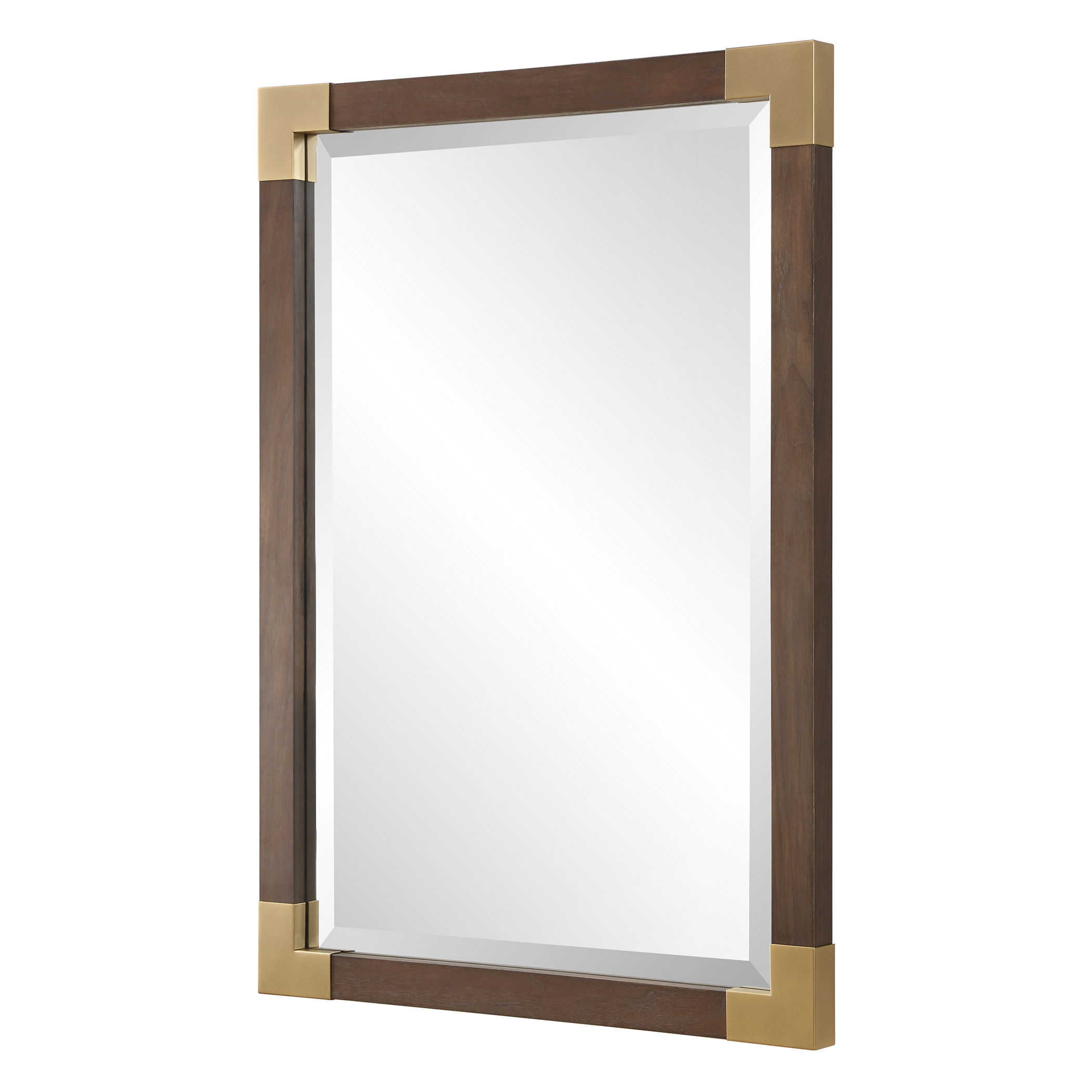 Rhea Walnut Mirror large image 