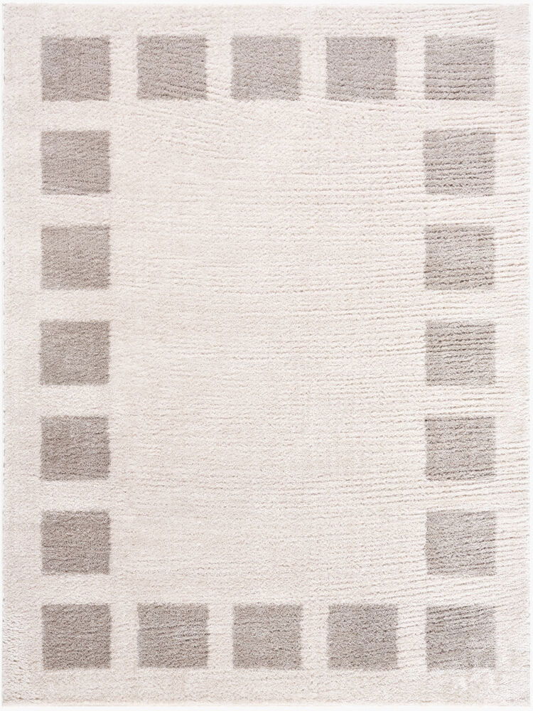 Fossay Shag Machine Woven Rug, by Surya, 6'11.86" length x 5'2.99" width