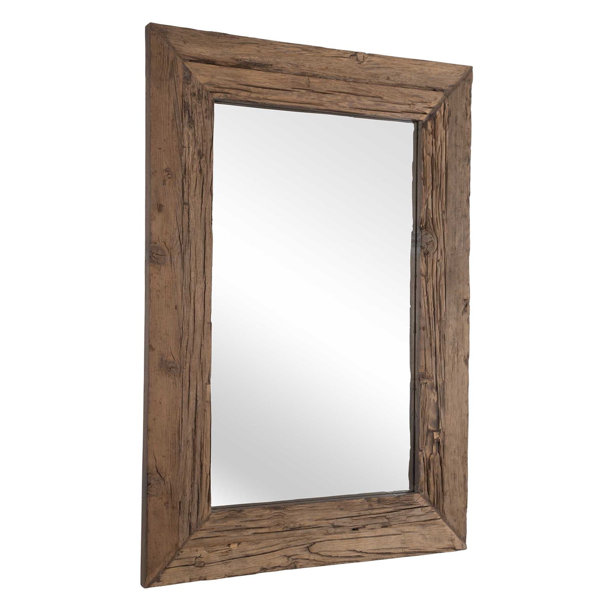 Rennick Large Reclaimed Pine Mirror, by Uttermost, 3'4" width x 4'9" height x 1.5" depth View 5