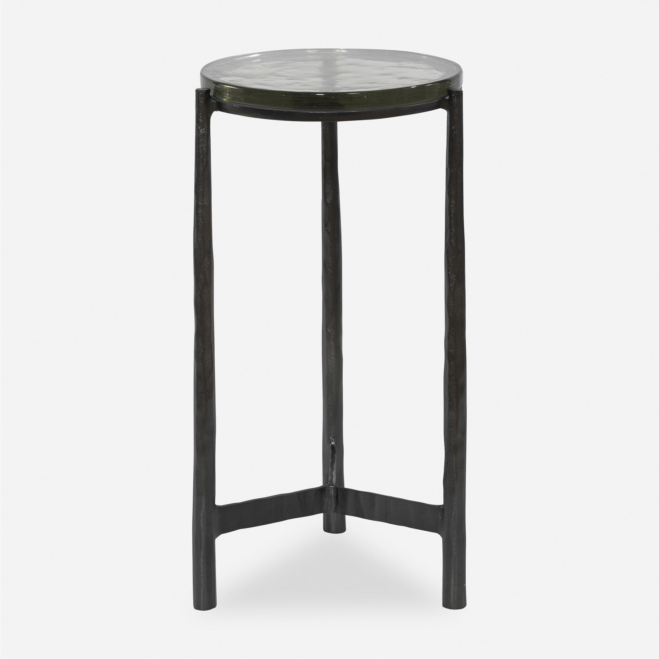 Eternity Iron & Glass Accent Table large image 