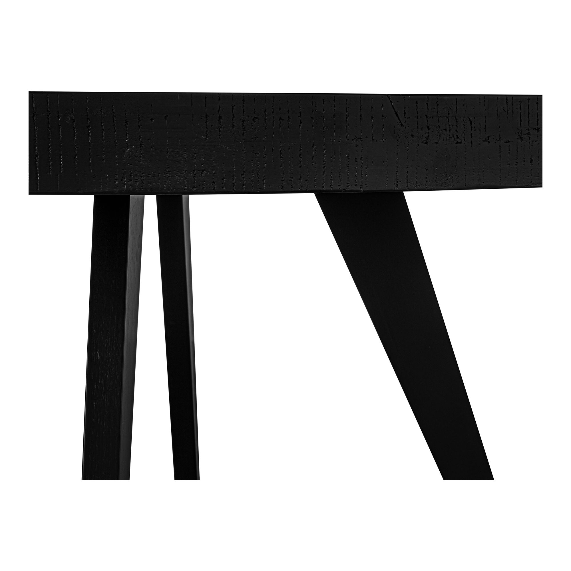 Parq 60 Inch Round Dining Table Black large image 