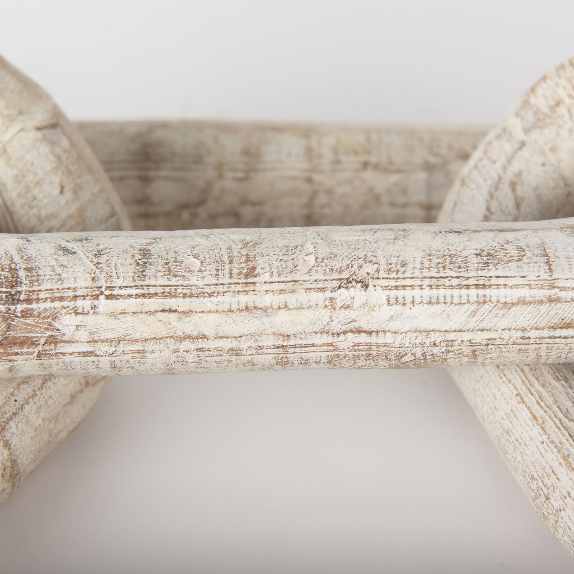 Alix  Beige Wooden Link Chain Decorative Object, by Mercana, 29" length x 5" width x 5" height View 8