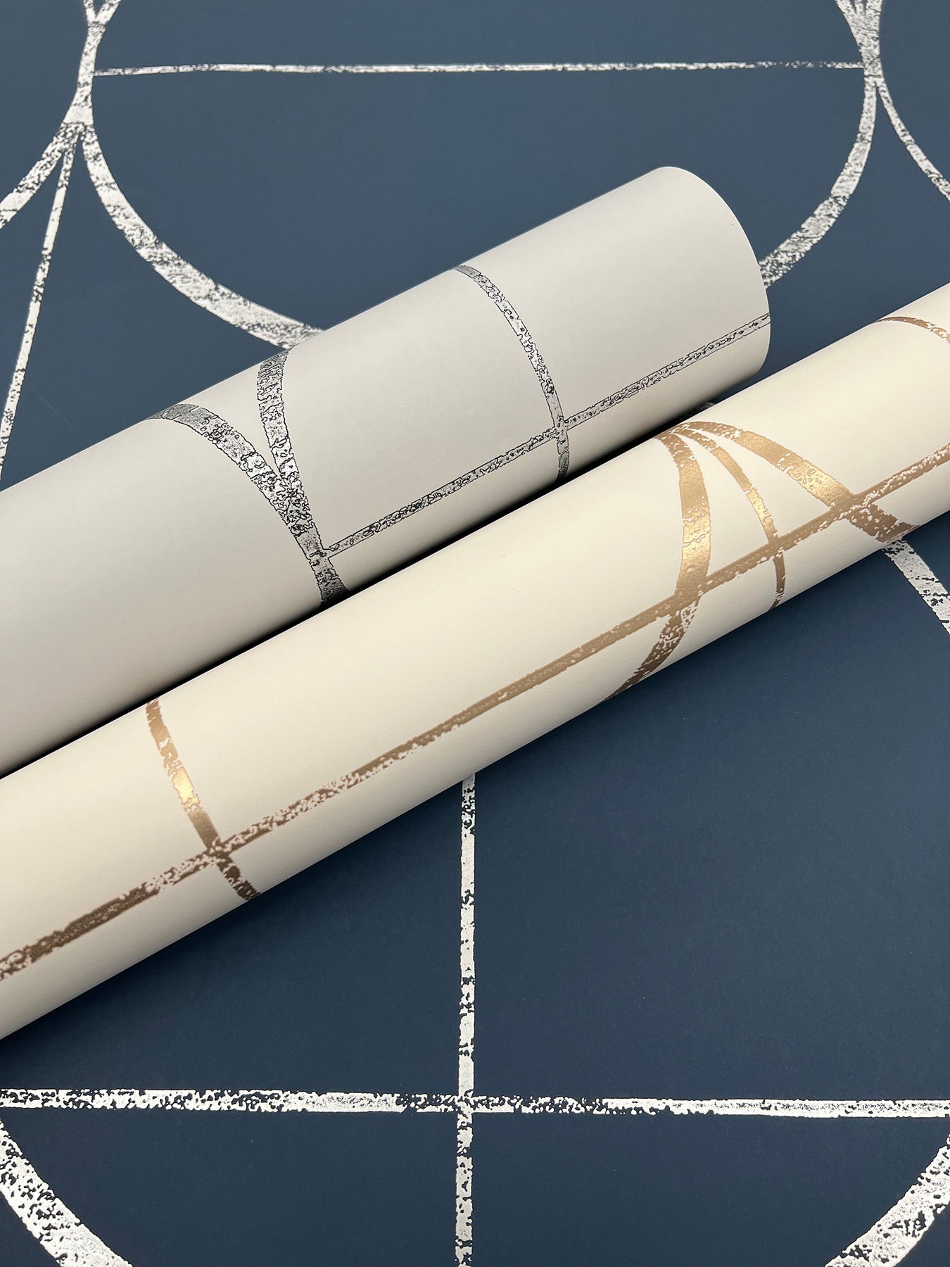 Sun Circles Cream & Gold Wallpaper large image 