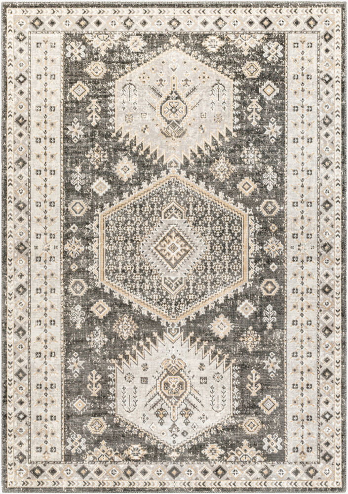 Basel Machine Woven Rug, by Surya, 1'2.96" length x 1'2.96" width