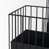 Verna Matte Black Wire Cage Metal Planters (Set of 2), Decorative Object by Mercana, 15.75" length x 15.75" width x 19.88" height thumbnail 6