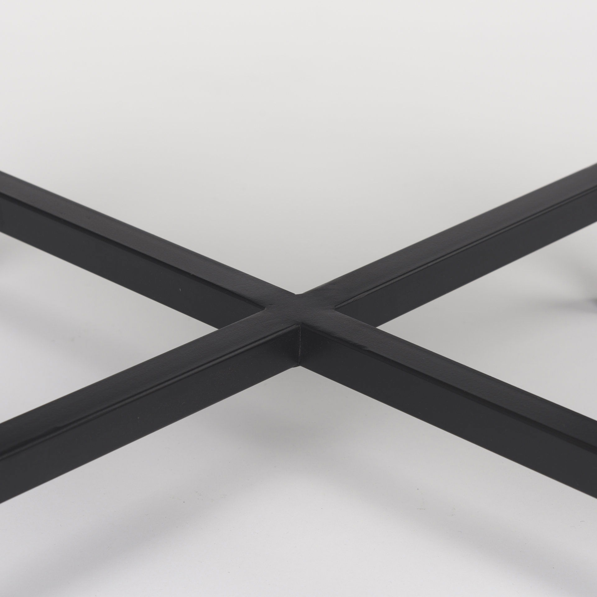 Lucas III (Set of 2) 15L x 15W; 12L x 12W White Marble with Black Iron Frame Accent Tables, Side & End Table by Mercana, 15" length x 15" width x 24" height View 13