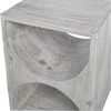 Hans White Side Table, Furniture by Uttermost, 18" width x 25" height x 18" depth thumbnail 5