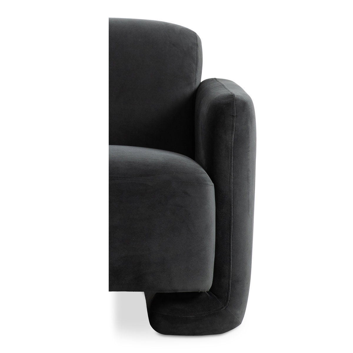 Fallon Accent Chair Shadow Grey, by Moe's Home, 34" width x 30" height x 32" depth View 9