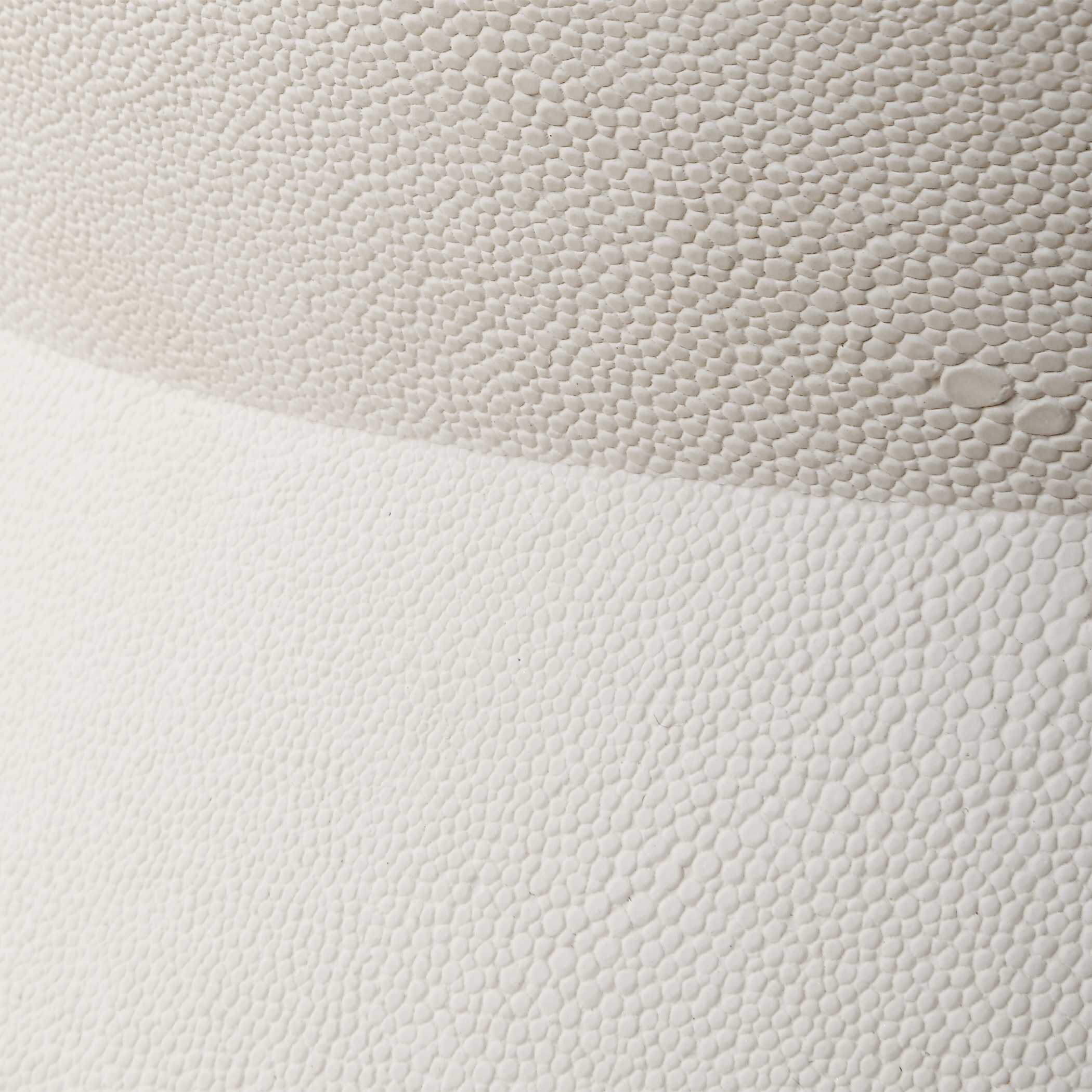 Luxe White Shagreen Round Box, Decorative by Uttermost, 10" width x 5.5" height x 10" depth View 5