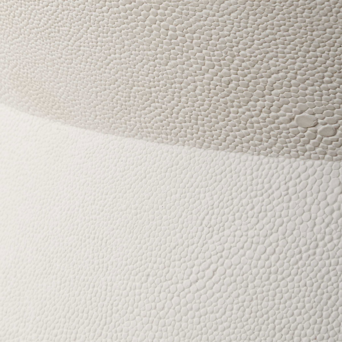 Luxe White Shagreen Round Box, Decorative by Uttermost, 10" width x 5.5" height x 10" depth View 5