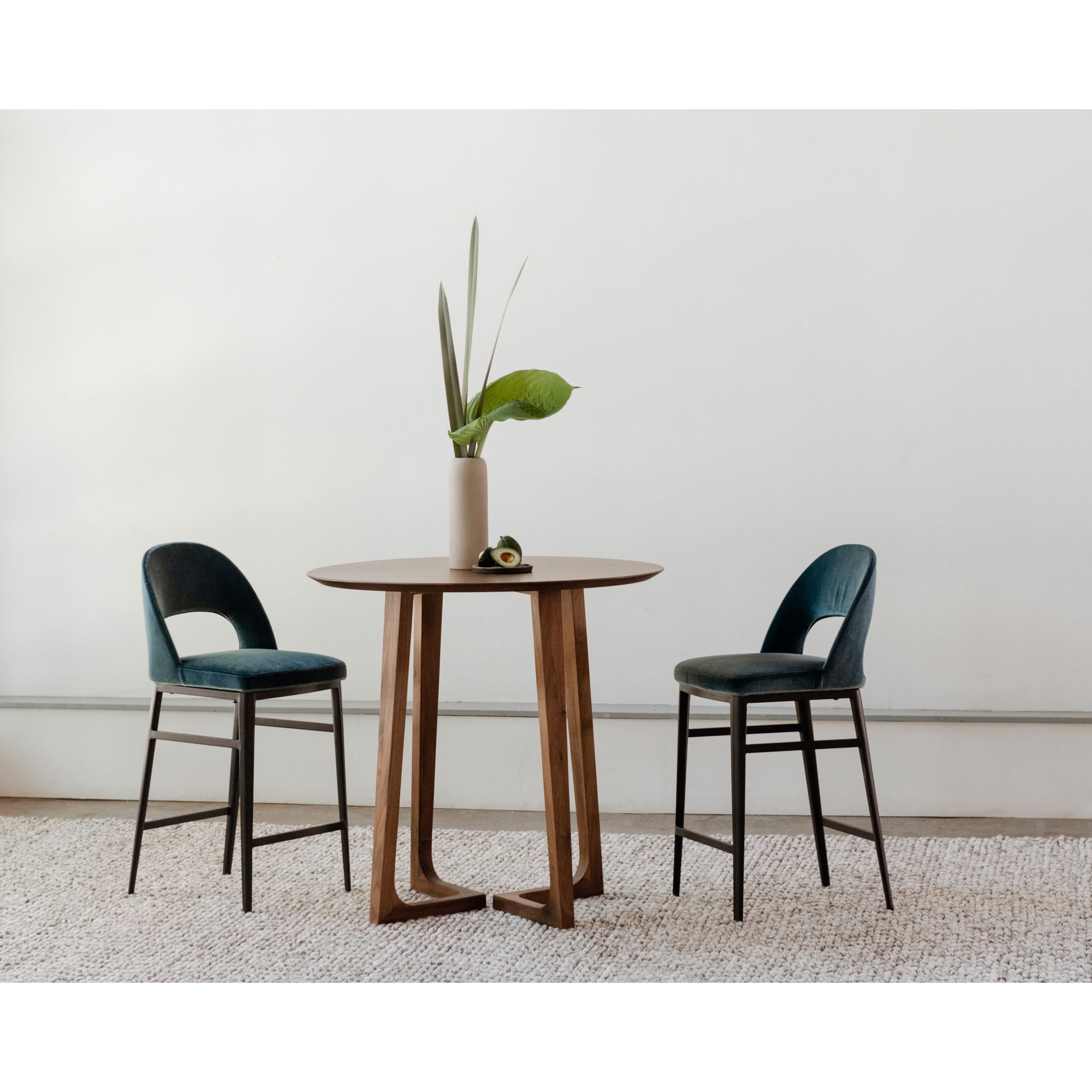 Roger Counter Stool Teal large image 
