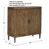 Pinstripe Tambour 2 Door Cabinet, Furniture by Uttermost, 36" width x 34.25" height x 14" depth thumbnail 3