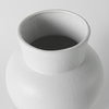 Laforge 10.8H Medium White Ceramic Vase, by Mercana, 7.87" length x 7.87" width x 10.83" height thumbnail 5