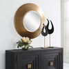 Contessa Round Gold Mirror, by Uttermost, 29.5" width x 29.5" height x 3.75" depth thumbnail 2