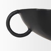 Radka Large Matte Black Metal Decorative Bowl, by Mercana, 19.69" length x 15.75" width x 8.25" height thumbnail 11