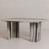 Celia Oval Dining Table Panda Marble, by Moe's Home, 72" width x 30" height x 40" depth thumbnail 10