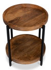 Profile Round End Table, by Sarreid, 1'10" length x 1'10" width x 2' height thumbnail 10