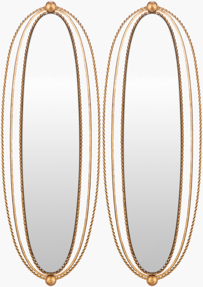 Chasm Accent Mirror, by Surya, 9" width x 25" height