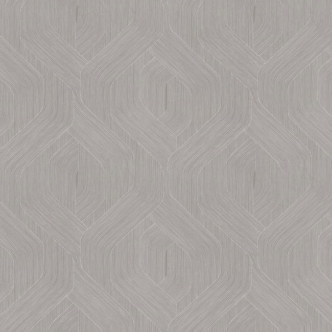 Fine Line Grey Geometric Wallpaper large image 