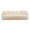Yulissa Sofa Cream, Sofas & Sectional by Dovetail, 94.5" width x 30" height x 38.5" depth thumbnail 2