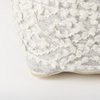 Farida 6.0L x 16.0W x 16.0H Light Gray Wool and Polyester Patterned Pouf, Ottoman by Mercana, 16" length x 16" width x 16" height thumbnail 10