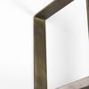 Taunton 80L x 10.5W x 90H Light Brown Wood with Gold Metal Frame 6 Tier Shelving Unit thumbnail 9