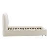 Omari Bed Queen Off White, by Dovetail, 70" width x 48" height x 91" depth thumbnail 3