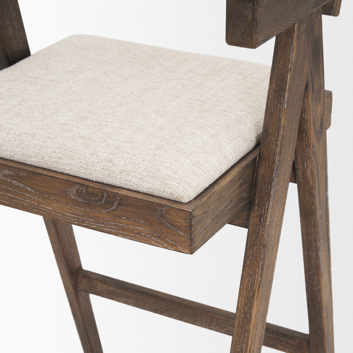 Indie Low Back 29.5in Seat Bar Stool | Medium Brown, Counter & Bar Stool by Mercana, 21.25" length x 21.5" width x 41.75" height View 9