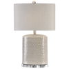 Modica Taupe Ceramic Lamp, by Uttermost, 16" width x 25.5" height x 9" depth thumbnail 1