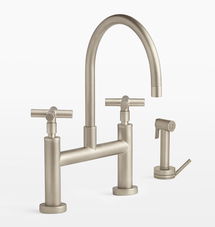 Online Designer Kitchen Waterhouse Kitchen Faucet with Sprayer - Brushed Nickel