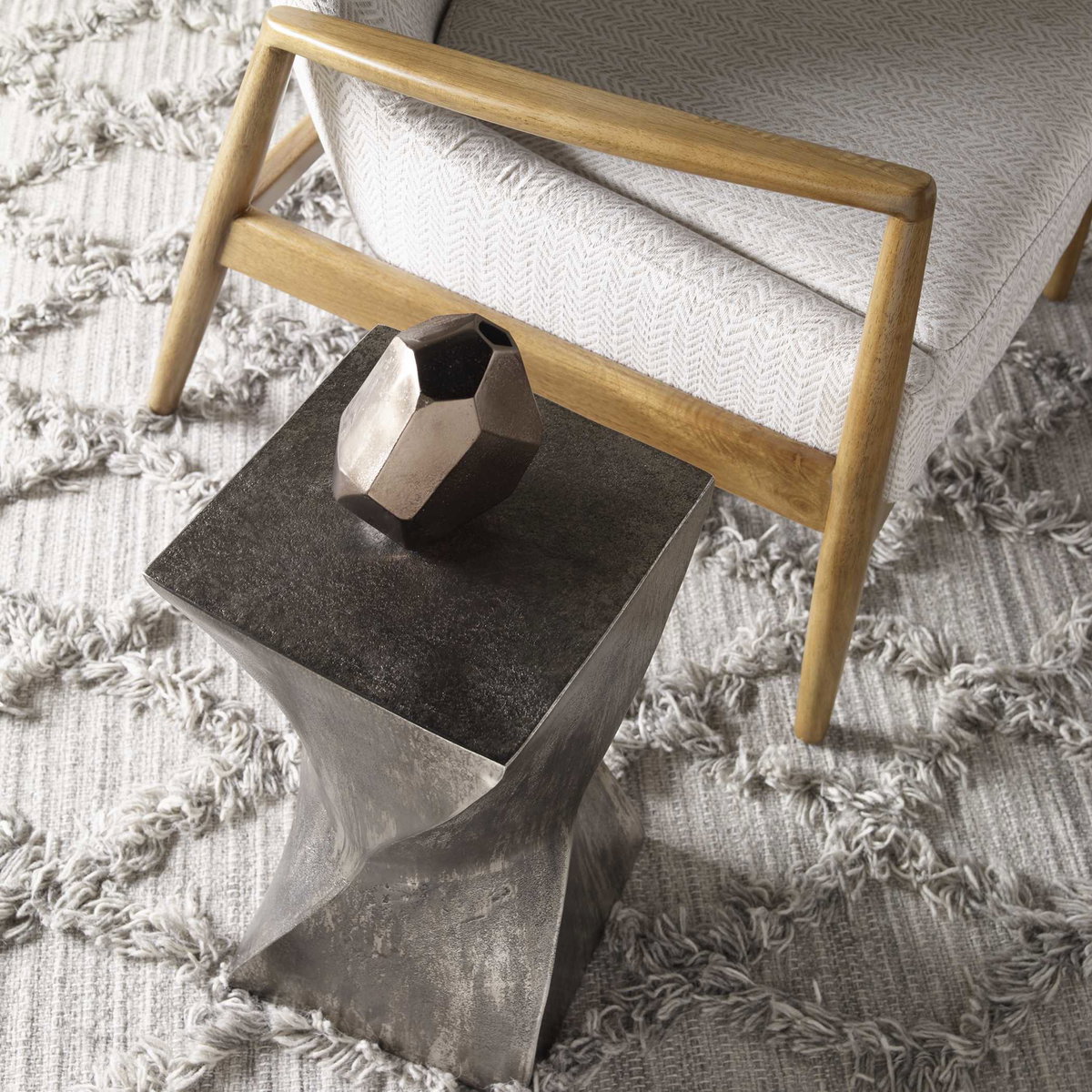 Euphrates Accent Table, Side & End Table by Uttermost, 10" width x 19" height x 10" depth View 7