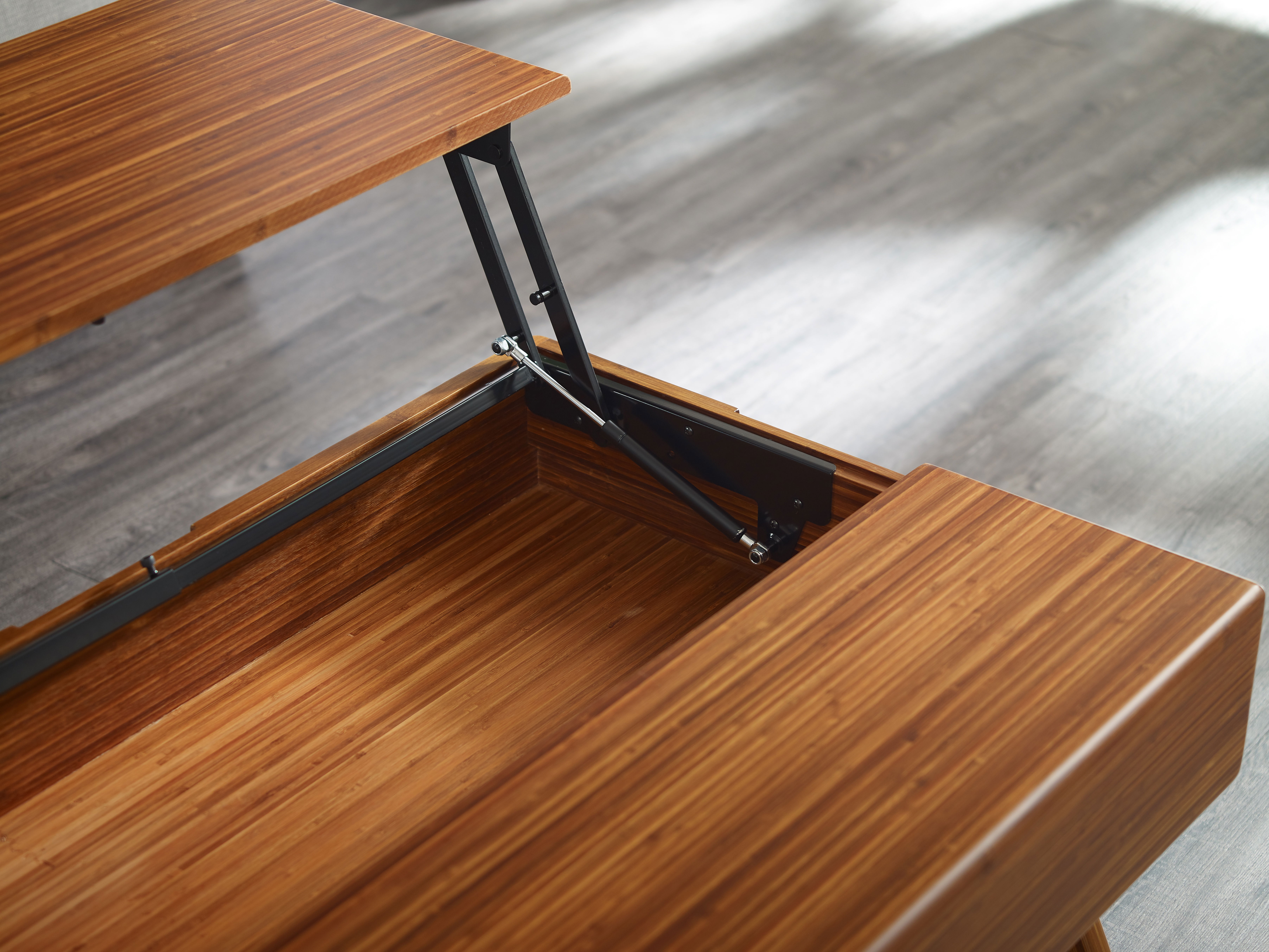 Rhody Lift Top Coffee Table, Amber, Living Room by Greenington, 26" length x 36.75" width x 16" height View 6