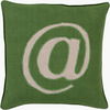 Linen Text Accent Pillow, Decorative Pillow by Surya, 18" length x 18" width thumbnail