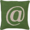 Linen Text Accent Pillow Down, Decorative Pillow by Surya, 22" length x 22" width thumbnail