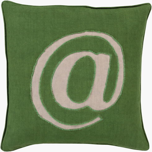 Linen Text Accent Pillow