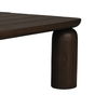 Barclay Outdoor Coffee Table Brown, Outdoor Table by Moe's Home, 3'11.99" width x 1'3.51" height x 3'11.99" depth thumbnail 5