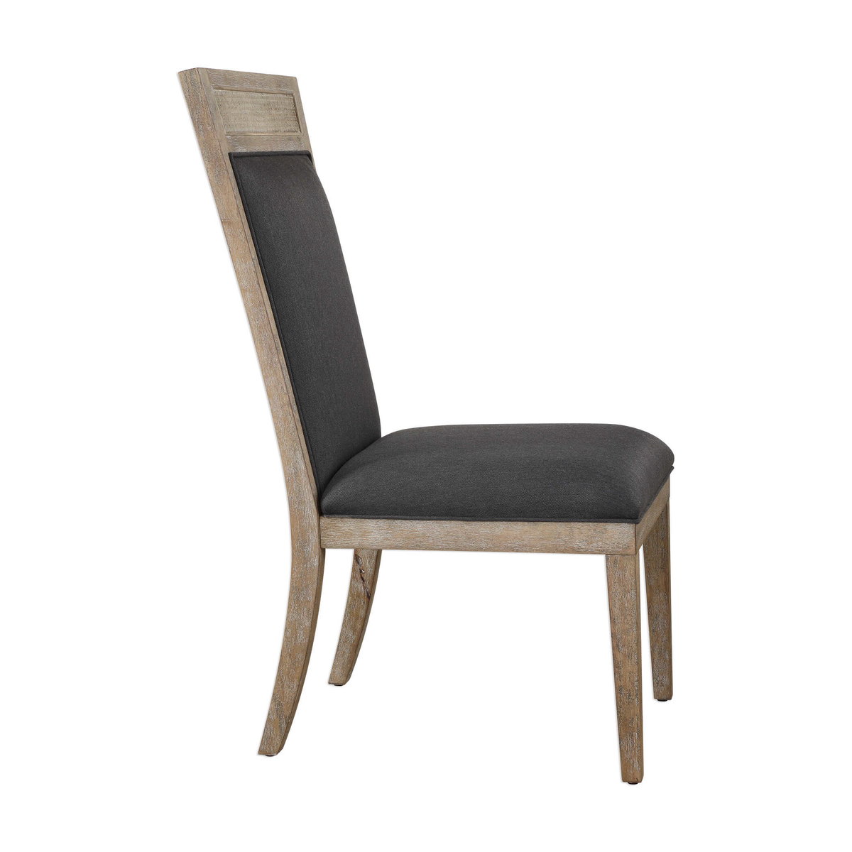 Encore Dark Gray Armless Chair, Accent Chair by Uttermost, 19.5" width x 41.25" height x 26.5" depth View 4