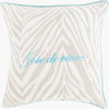 Joie de Vivre Accent Pillow Down, Decorative Pillow by Surya, 20" length x 20" width thumbnail