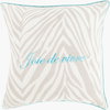 Joie de Vivre Accent Pillow Poly, Decorative Pillow by Surya, 20" length x 20" width thumbnail