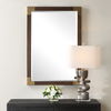 Rhea Walnut Mirror, by Uttermost, 27.5" width x 39.37" height x 1.62" depth thumbnail 2