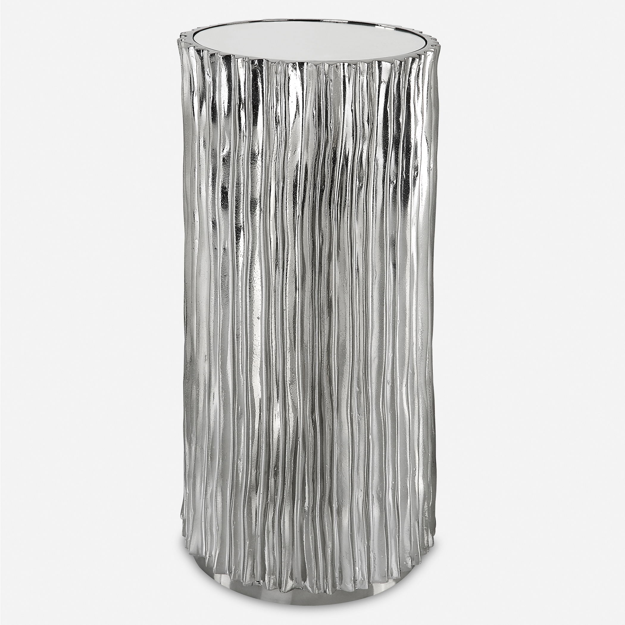 Echo Modern Nickel Drink Table large image 