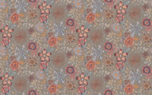 Magic Garden Black Wallpaper