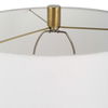 Adelia Ivory & Brass Table Lamp, by Uttermost, 17" width x 30.5" height x 17" depth thumbnail 8