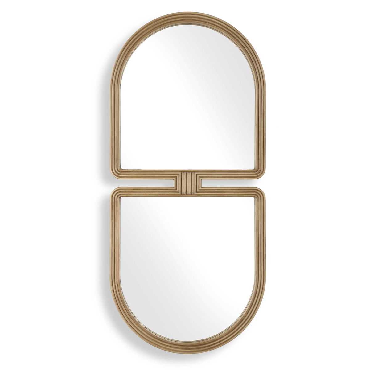 Jacques Art Deco Gold Mirror, by Uttermost, 22" width x 47.5" height x 1.5" depth View 1