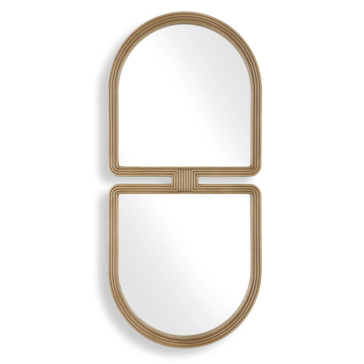 Jacques Art Deco Gold Mirror, by Uttermost, 22" width x 47.5" height x 1.5" depth View 1