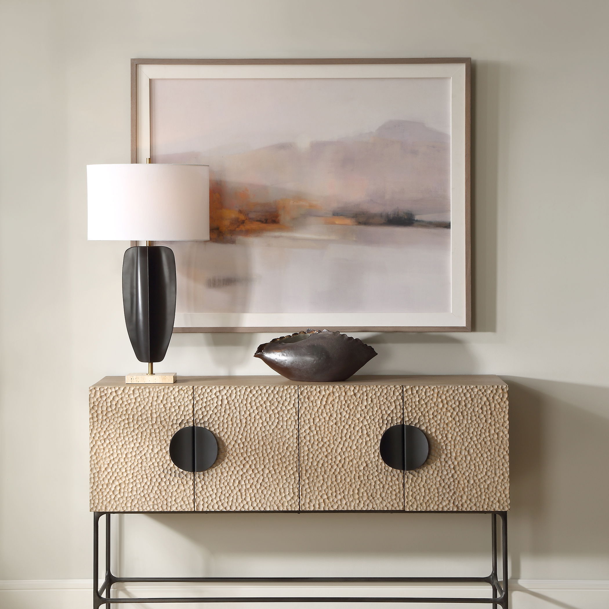 Memory Of The West Landscape Print, Painting by Uttermost, 47.25" width x 38.25" height x 1.5" depth View 2