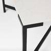 Lucas 30x30 White Marble Top Black Metal Base Coffee Table, by Mercana, 30" length x 30" width x 17" height thumbnail 7