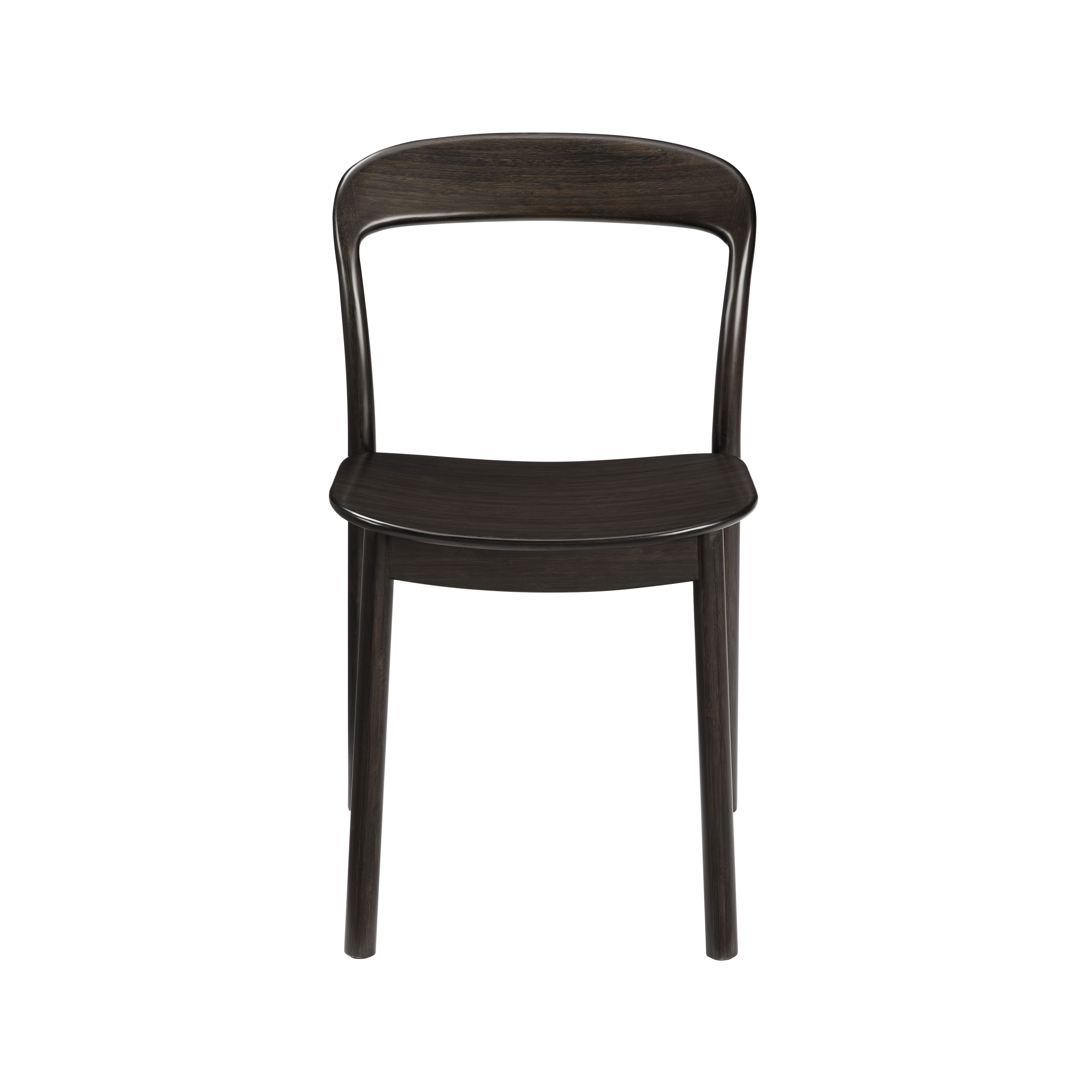 Hanna Chair Bamboo seat, Caviar, Dining Chair by Greenington, 18.19" length x 21.42" width x 30.75" height View 12