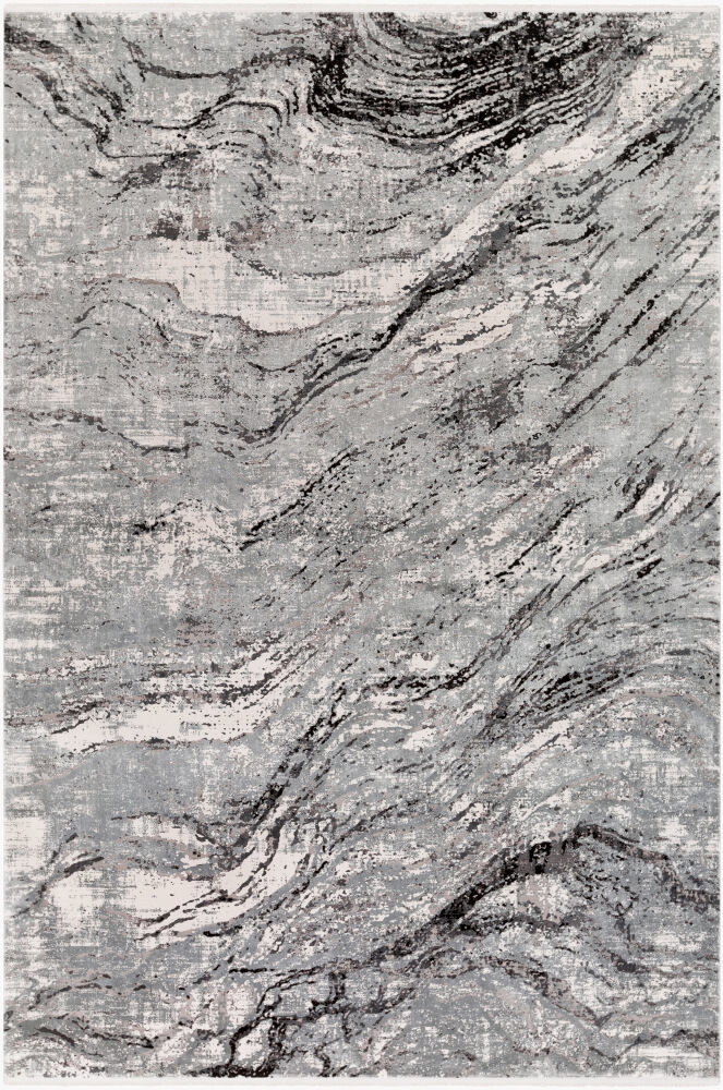 Solar Machine Woven Rug, by Surya, 1'3.75" length x 1'3.75" width