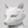 Murray 13H White Painted Resin Fox in a Suit Bust, Decorative Object by Mercana, 6.3" length x 5.51" width x 12.8" height thumbnail 6